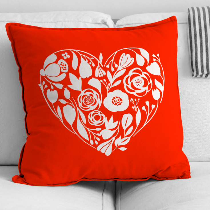 Image for Floral Heart SVG File