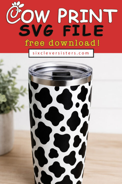 Free Cow Print SVG File for Cricut and Silhouette cutting machines