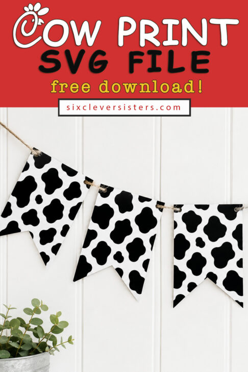 Detailed black and white cow print pattern SVG for crafting projects, Free Cow Print SVG File for Cricut and Silhouette cutting machines