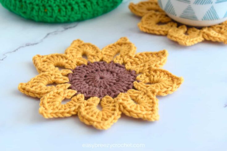 Image for Easy Crochet Sunflower Coasters 