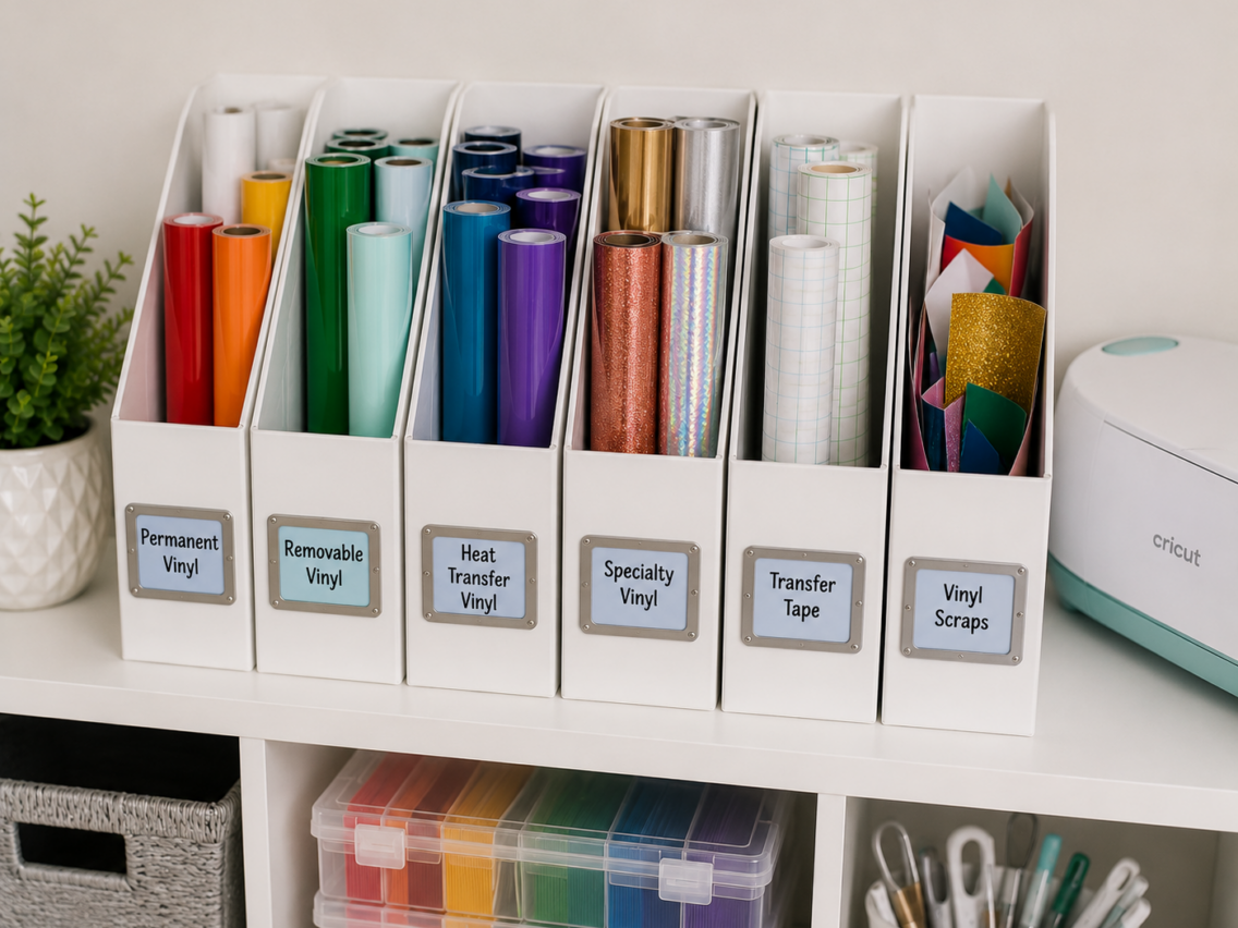 The Best Cricut Vinyl Storage Ideas!