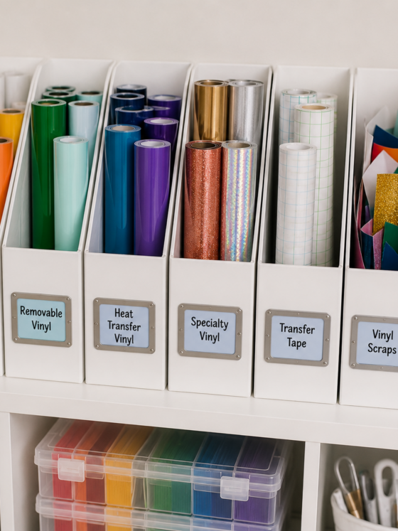 The Best Cricut Vinyl Storage Ideas!