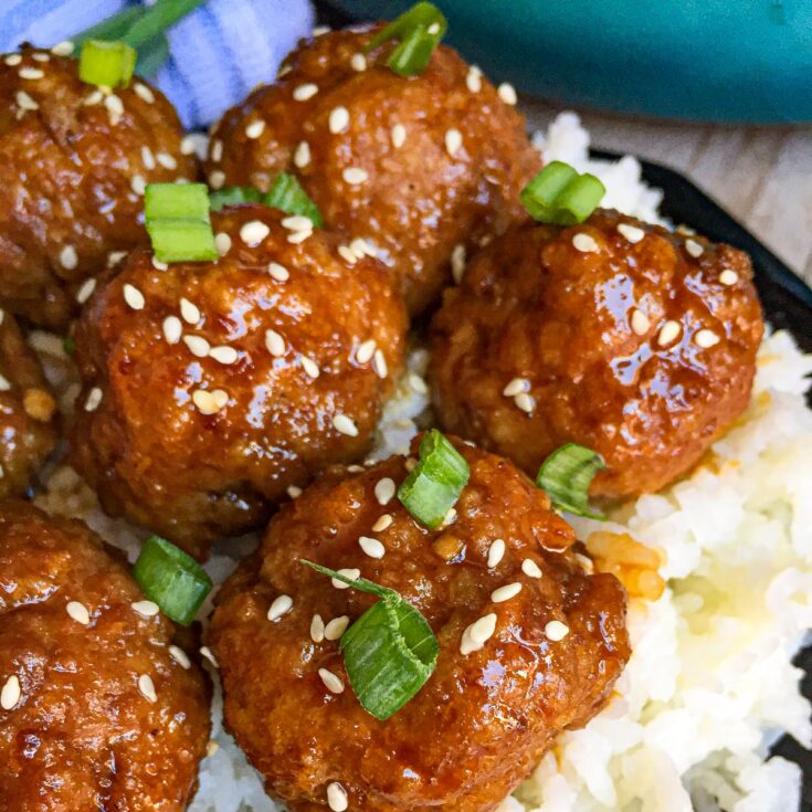 Image for The Best Sticky Asian Glazed Meatballs Recipe
