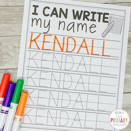 Image for Create Name Practice Pages