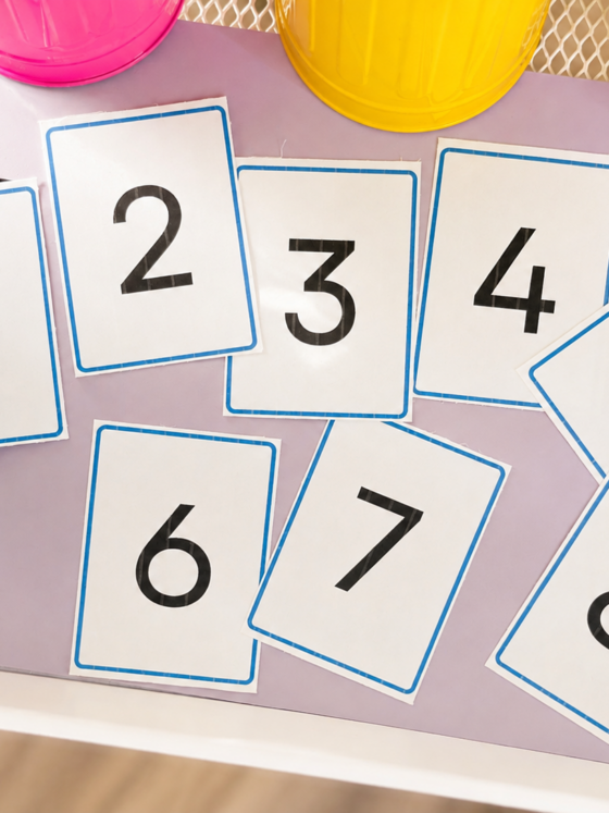 Free Printable Number Flashcards 1-20 for Preschoolers