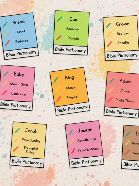 Free Printable Bible Pictionary Cards (288 Clues!)