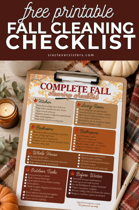 Complete Fall Cleaning Checklist Free Printable, Fall Cleaning List Free Printable, Fall Cleaning Checklist PDF, Fall Maintenance Checklist, Fall Cleanup Checklist