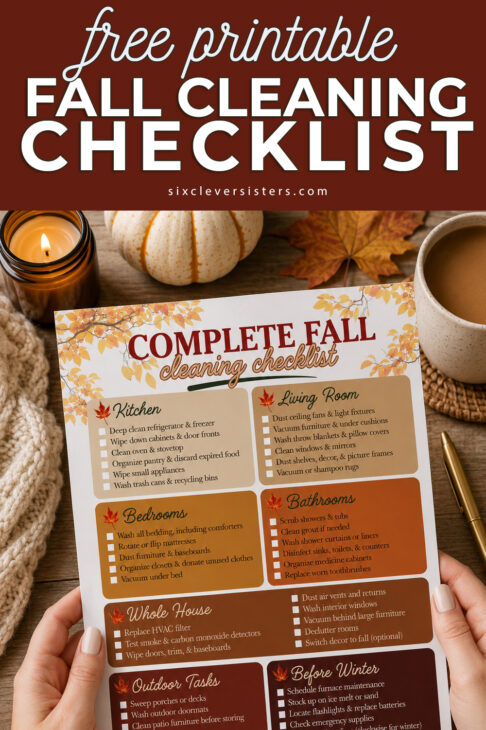 Complete Fall Cleaning Checklist Free Printable, Fall Cleaning List Free Printable, Fall Cleaning Checklist PDF, Fall Maintenance Checklist, Fall Cleanup Checklist