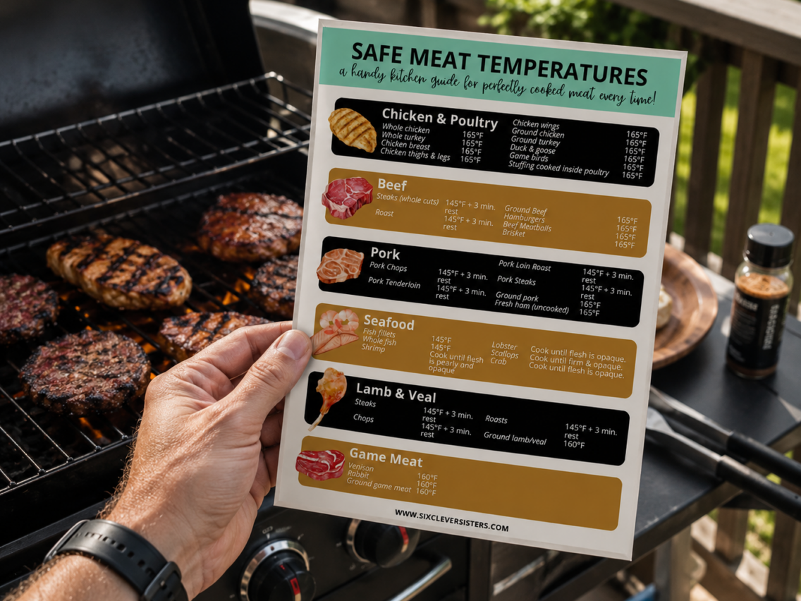 Free Printable Meat Temperature Cooking Chart