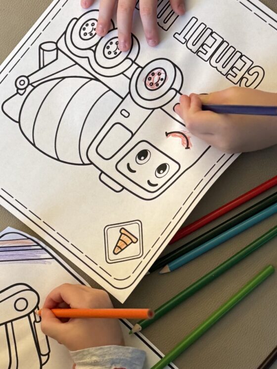 Free Printable Construction Vehicle Coloring Pages for Toddlers
