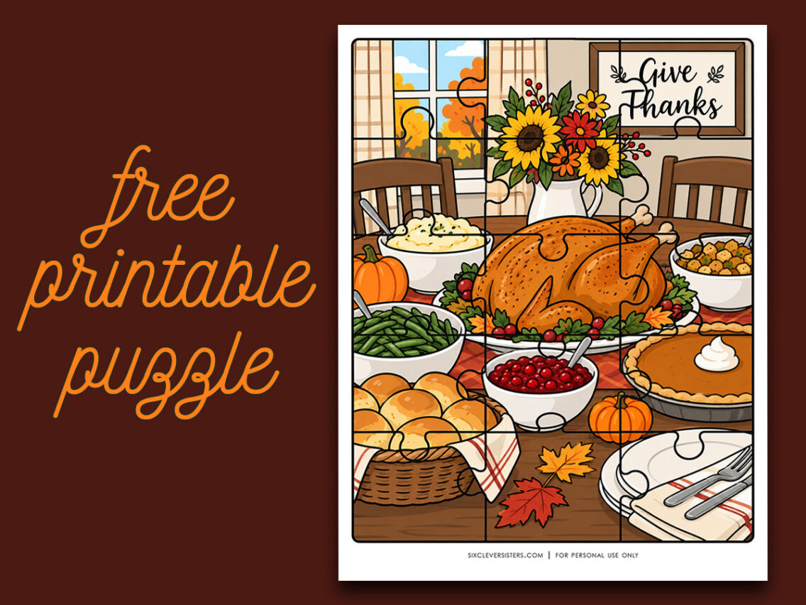 Free Printable Thanksgiving Puzzle!