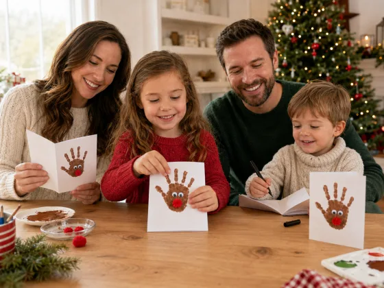 Image for Handprint Reindeer Cards