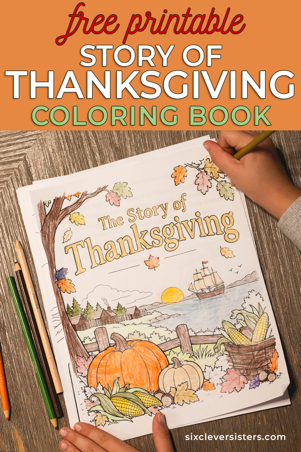 free printable story of thanksgiving coloring PDF, free printable story of thanksgiving coloring booklet, Story of Thanksgiving for Kids – Free Printable Coloring Book