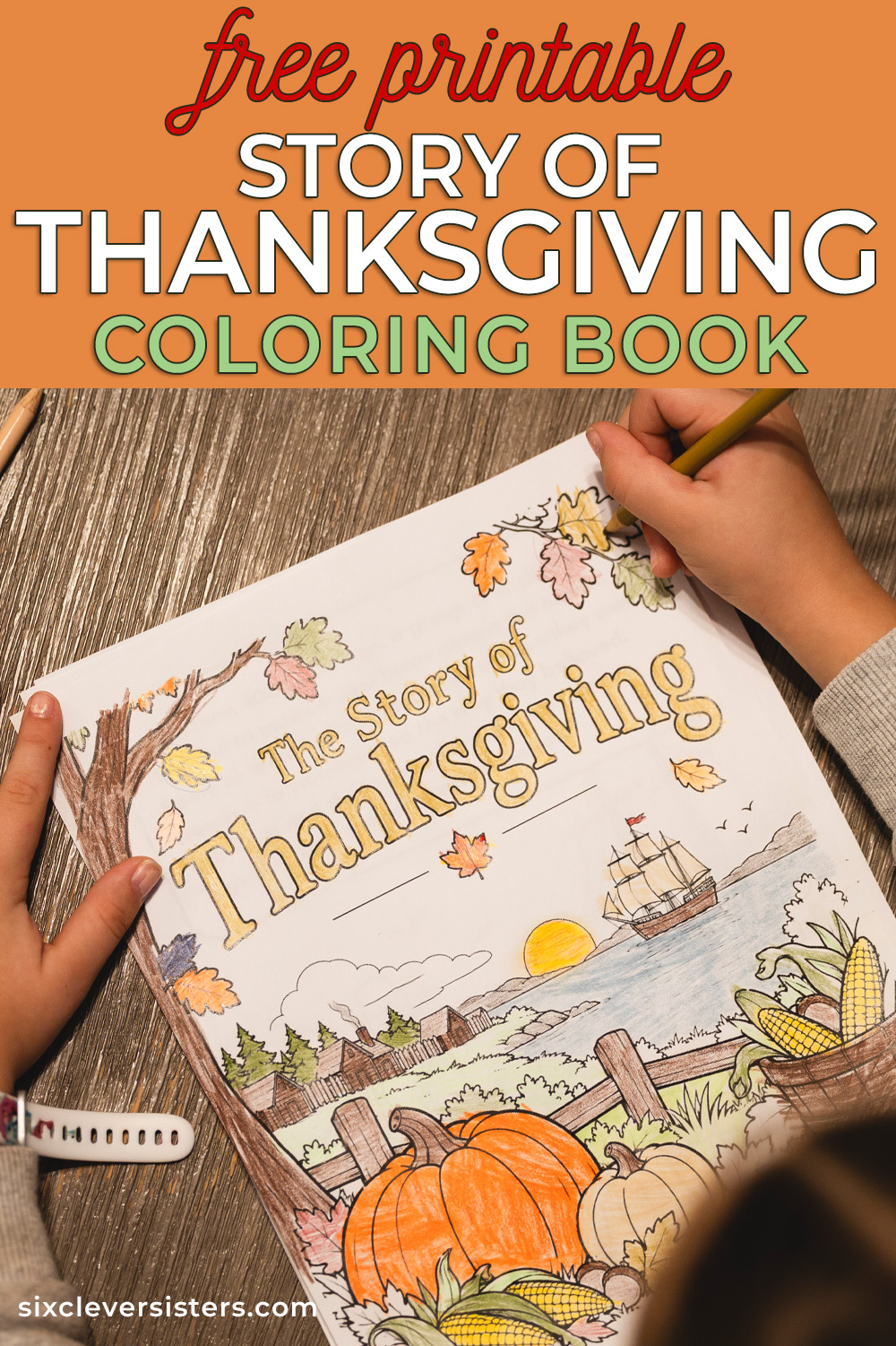 free printable story of thanksgiving coloring PDF, free printable story of thanksgiving coloring booklet, Story of Thanksgiving for Kids – Free Printable Coloring Book