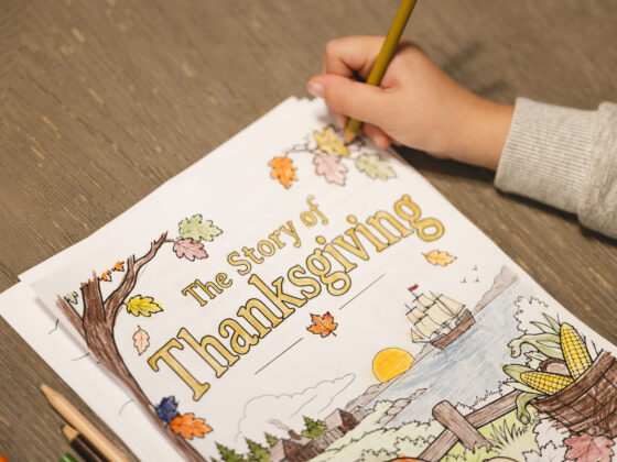 The Story of Thanksgiving for Kids (Free Printable Coloring Book)